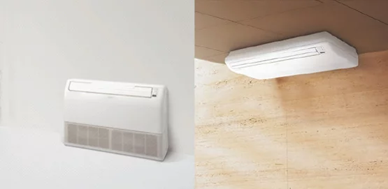 Универсальные внутренние блоки мульти-сплит-системы серии Flexible LVT General Fujitsu имеют высокую вариативность монтажа