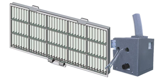 Канальный блок мультисплит-системы серии Flexible R32 KSLAP General Fujitsu имеет расширенную комплектацию